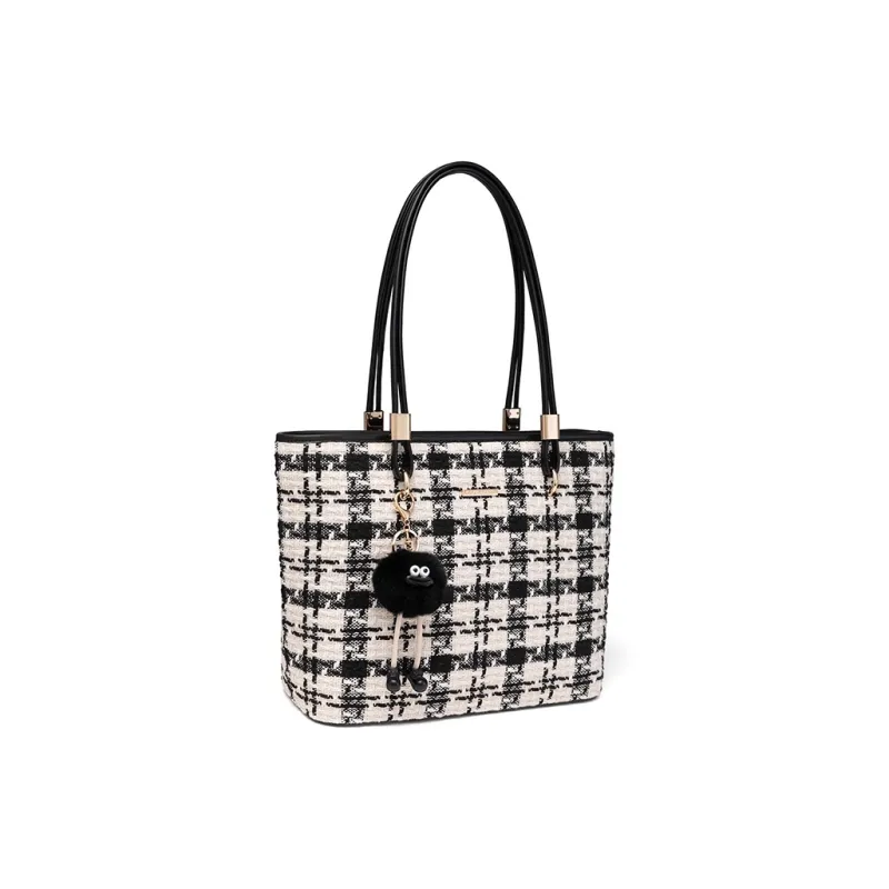 CLEVER& KETCH PU Tote Underarm Shoulder Bag Women's Black-1