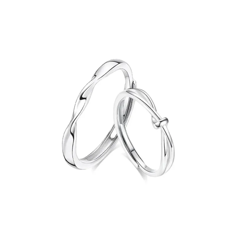 Asia Star Sterling Silver Rings Unisex-0