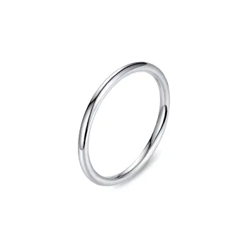 Asia Star 999 Fine Silver Plain Loop Ring Unisex