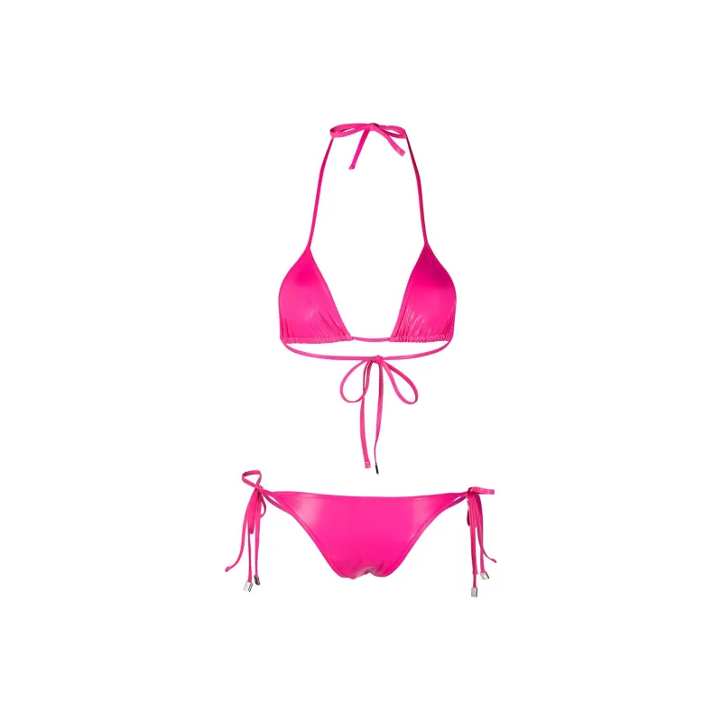The Attico Triangle Cup Two-Piece Tied Bikini-1