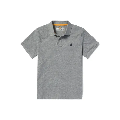 Timberland Polo Shirts Men Medium Heather Gray
