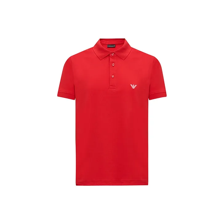 EMPORIO ARMANI SS24 Polo Shirt Men's Red-0