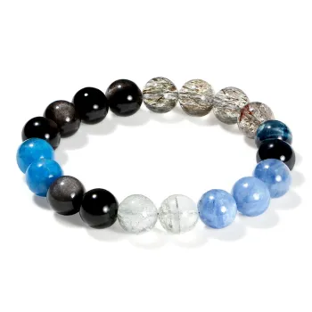PUTUOSHANWENCHUANG Obsidian Jade Bracelets Unisex