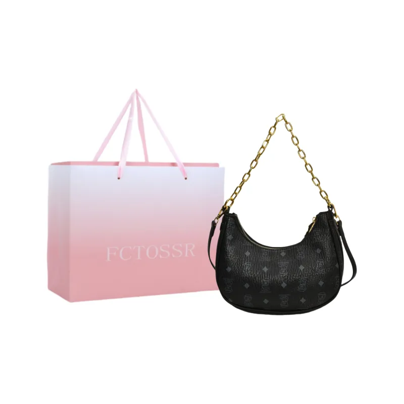 FCTOSSR PU Shoulder Bag, Crossbody Bag Regular Women's White/Black/Pink/Brown-5