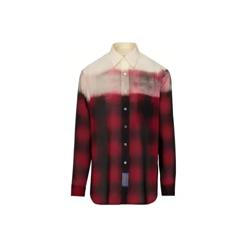Maison Margiela Pendleton Checked Faded Effect Shirt