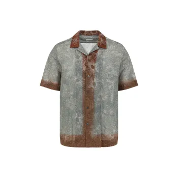 DRIES VAN NOTEN Embroidered Short Sleeved Shirt