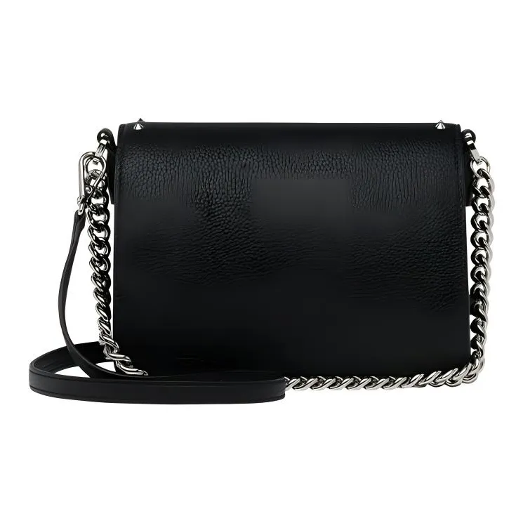 MCM Patricia Visetos Cow Leather Shoulder Bag Crossbody Bag Mini Women's Black-3
