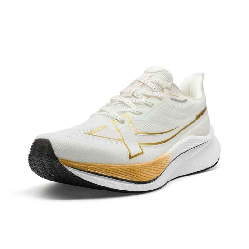 XTEP 2000km 3.0 Running Shoes Men Low Top Sail White/Golden Stream-1