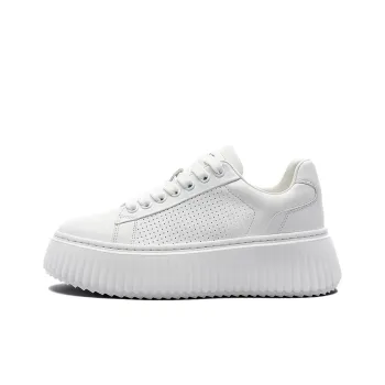 NINE WEST Low Top Skateboard Shoes Women's White
