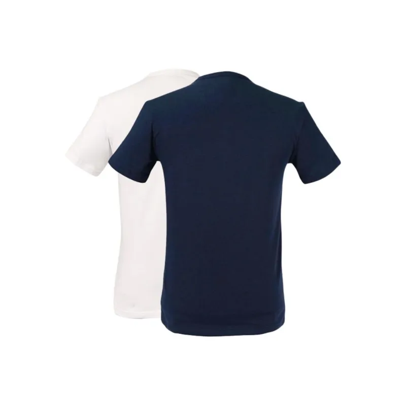 EMPORIO ARMANI Two pack Of Loungewear Fitted T shirts With A Bold Monogram Logo-1