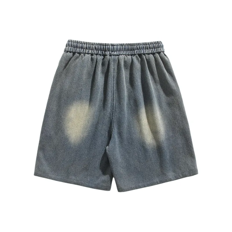 FAVEPOP Denim Shorts Unisex Blue-1