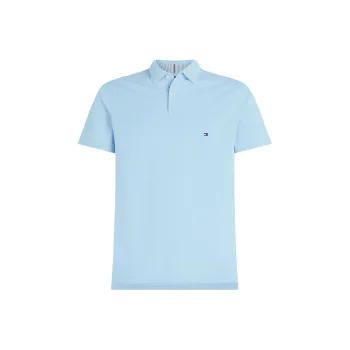 Tommy Hilfiger Collection Flag Embroidery Regular Polo Shirt Men's Light Blue