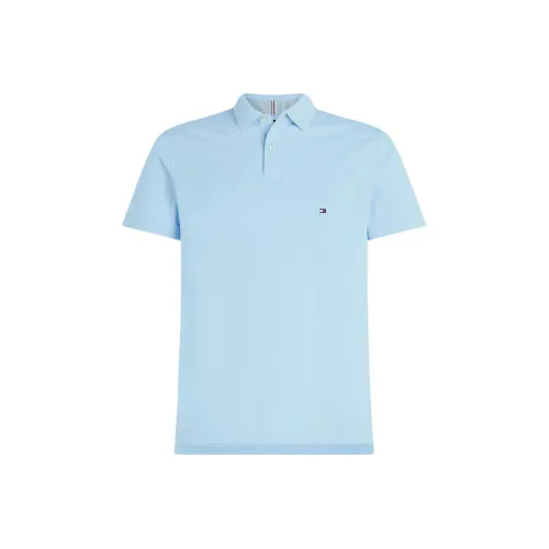 Tommy Hilfiger Collection Flag Embroidery Regular Polo Shirt Men's Light Blue