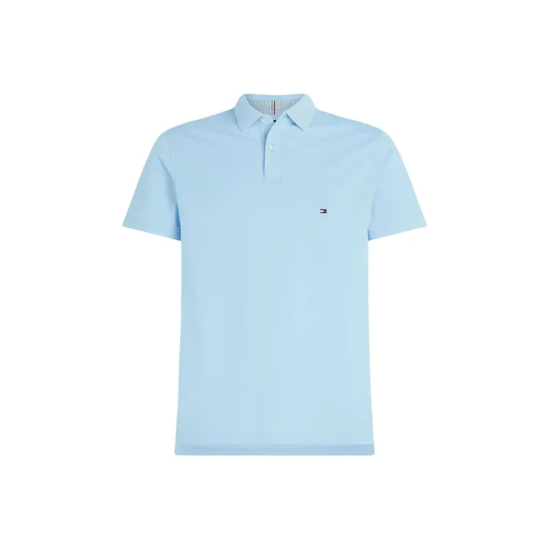 Tommy Hilfiger Collection Flag Embroidery Regular Polo Shirt Men's Light Blue-0