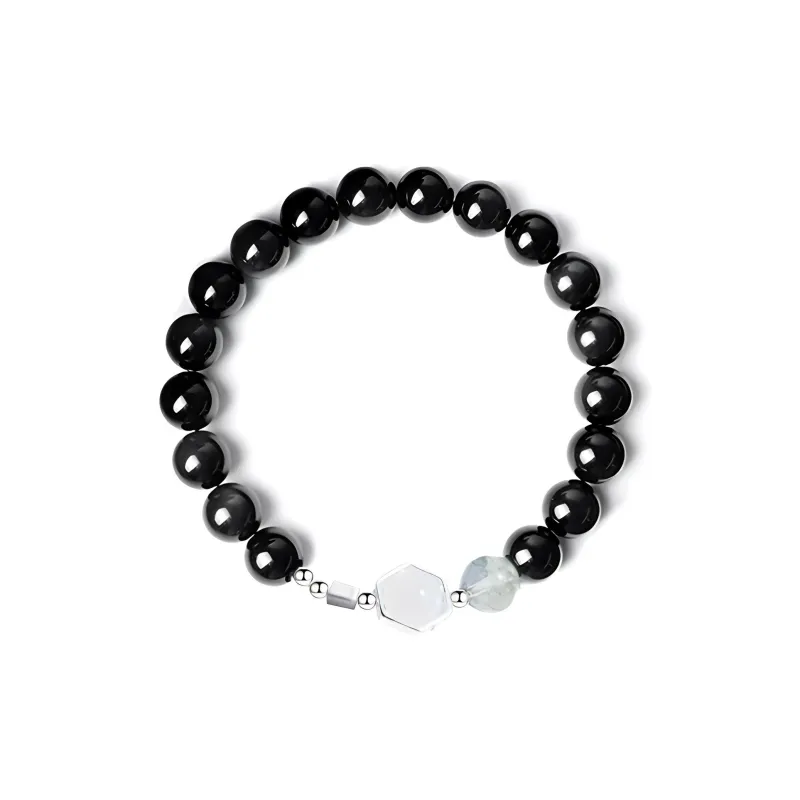 Teddy Bear Collection Obsidian Bracelets Unisex-3