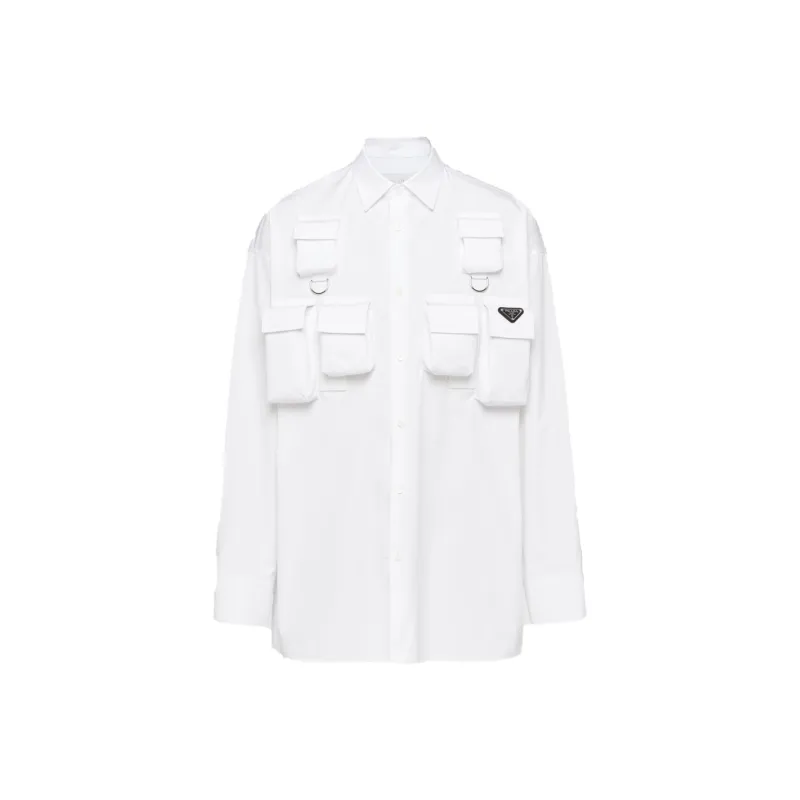 PRADA Multiple-pocket Cotton Shirt-0