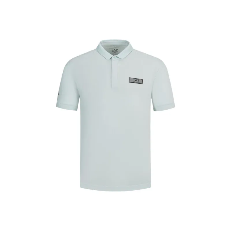 EMPORIO ARMANI EA7 SS24 Polo Shirt Men's Light Green-0