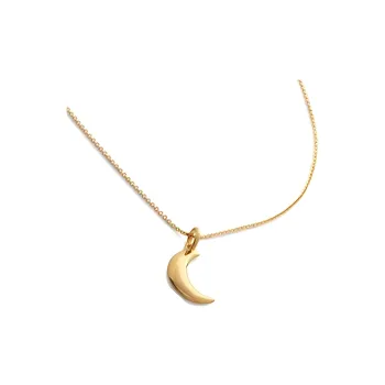 Monica Vinader 925 Sterling Silver Necklaces Women's Gold