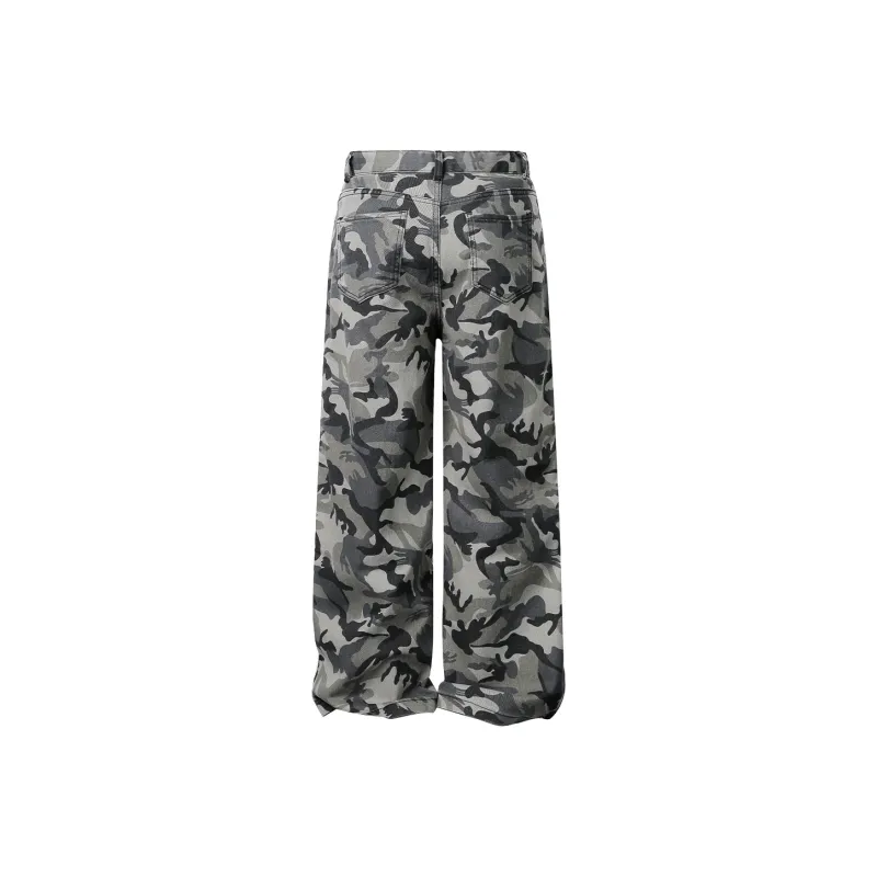 NANDCHN Jeans Unisex Camouflage-1