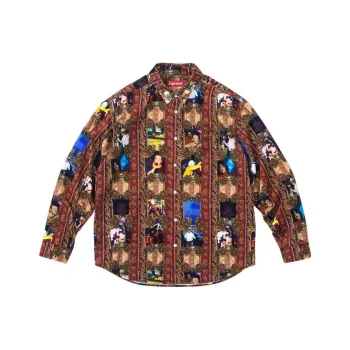 Supreme Mark Leckey Hardcore Printed Corduroy Shirt