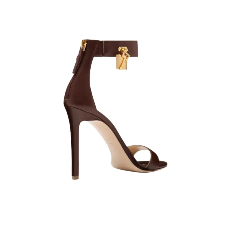 TF One Strap Sandals 10.5cm Women's Brown-3