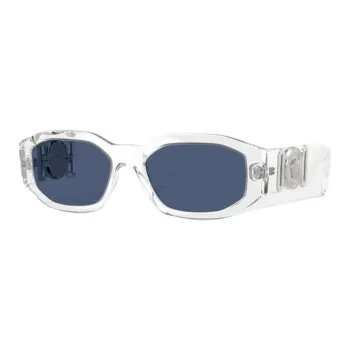 VERSACE Oval Sunglasses Deep Blue