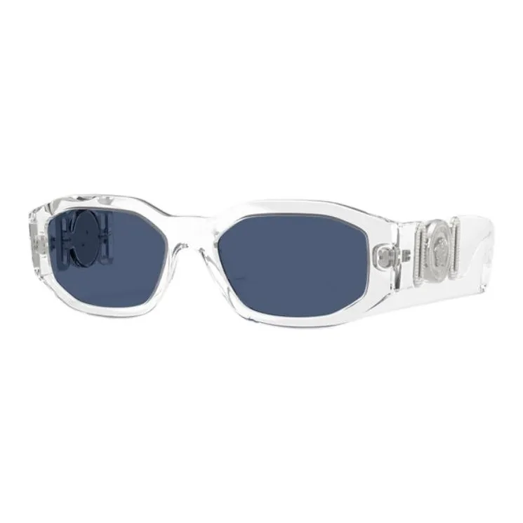 VERSACE Oval Sunglasses Deep Blue-0