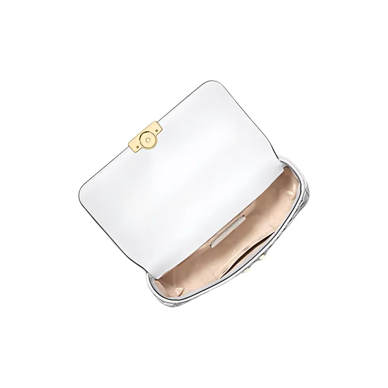MICHAEL KORS Leather Portable Crossbody Bag, Shoulder Bag Women's Optical White-1