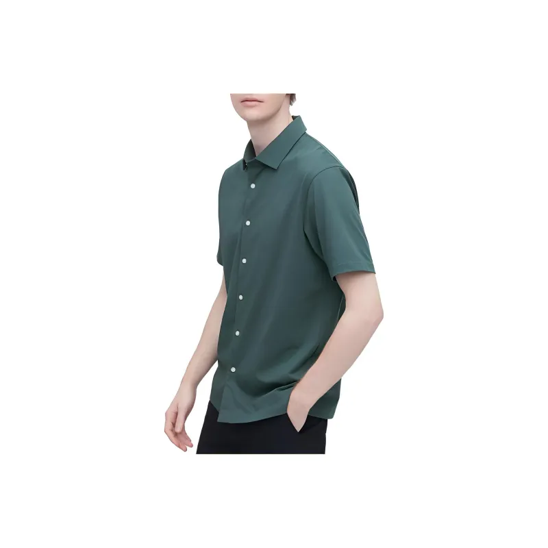 UNIQLO Shirts Unisex Dark Green-0
