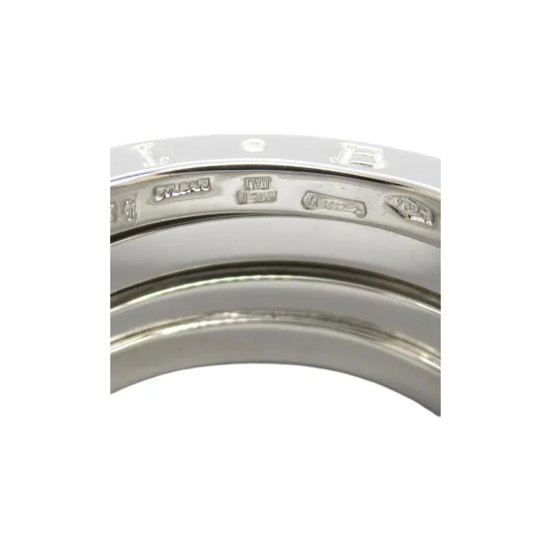 BVLGARI 2010s 18K White Gold B.zero1 Ring-3
