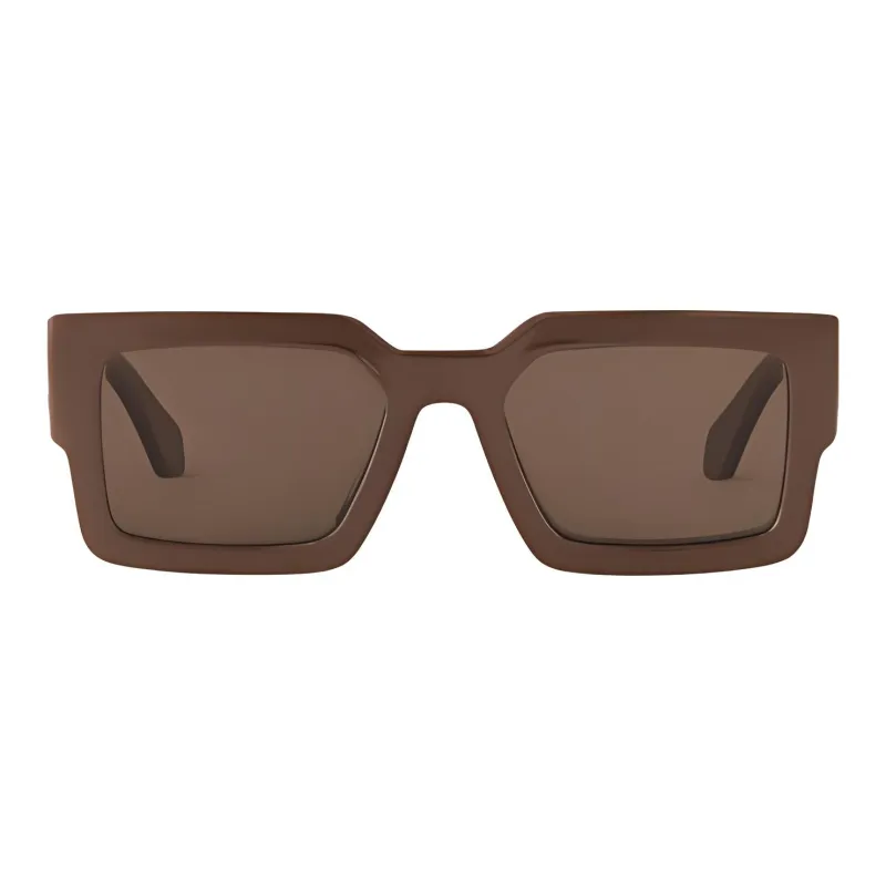 LOUIS VUITTON Metal Acetate Square Sunglasses Unisex Brown-0