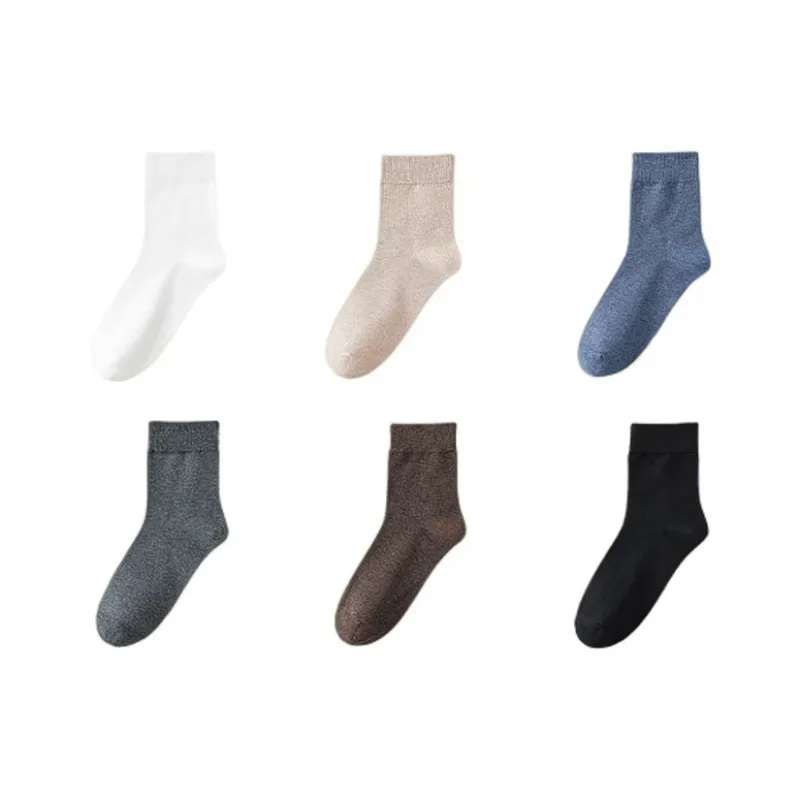 H YXIANG Mid Calf Socks Unisex 6 Pack-16