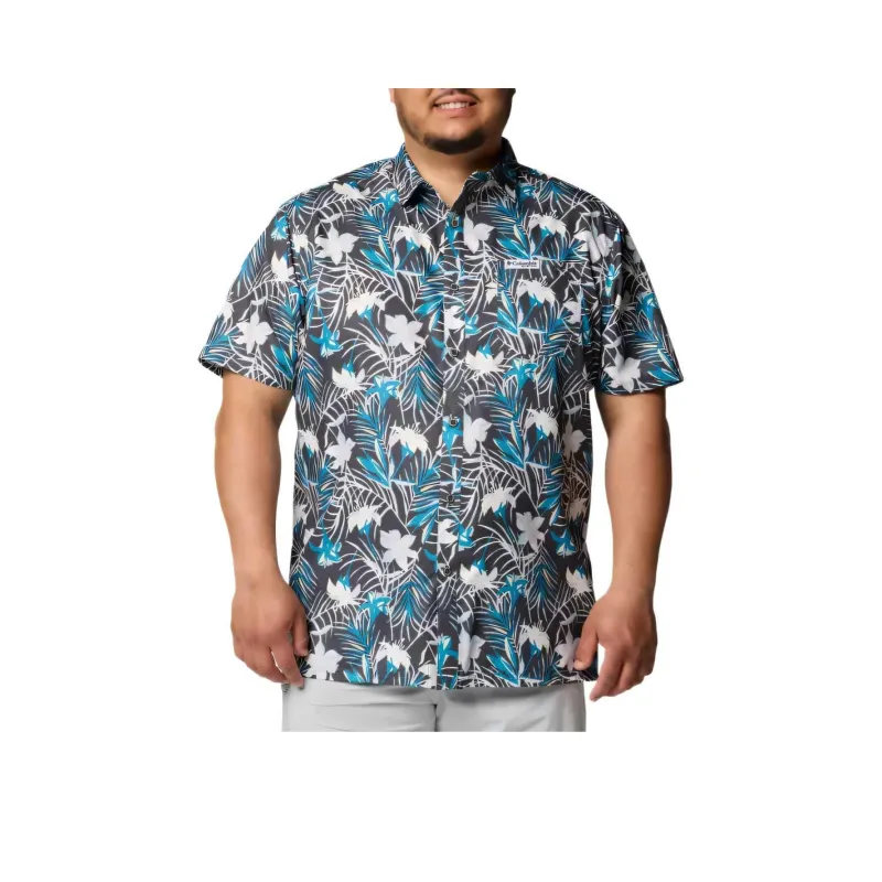 Columbia PFG Super Slack Tide Shirt Men's Gray-0
