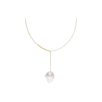 Sophie Bille Brahe 14kt Gold Sirene Pearl Pendant Necklace