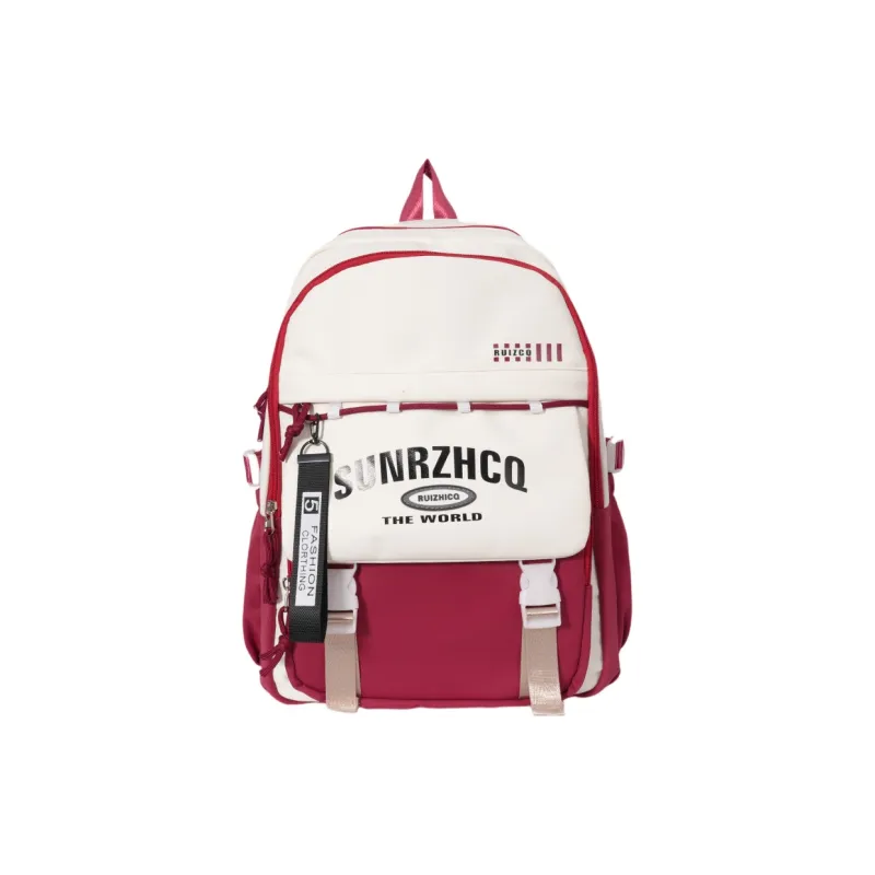 Single Warehouse Oxford Backpack Regular Unisex Black/Red/Khaki/Gray/Purple/Pink-6