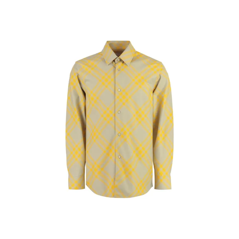 Burberry Check plaid Cotton Shirt-0