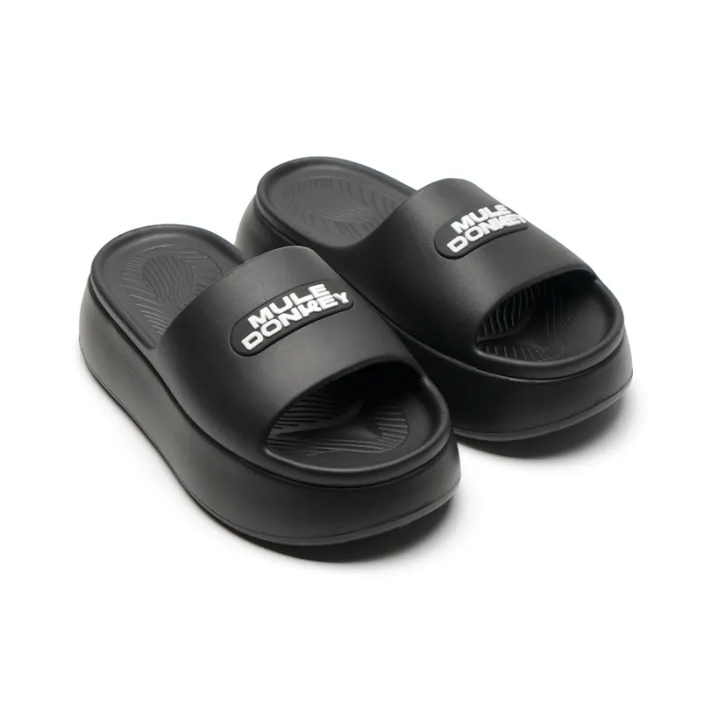 Mule Donkey Slip Resistant Odor Resistant Slide Slippers Women's Charcoal Black-5