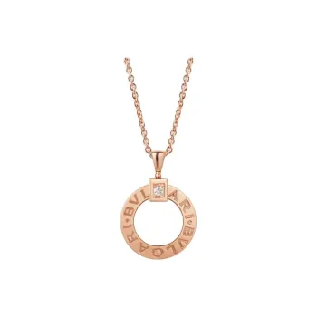 BVLGARI 10s Bulgari Bulgari Diamond Necklace Necklace K18PG Pink Gold Diamond Clear
