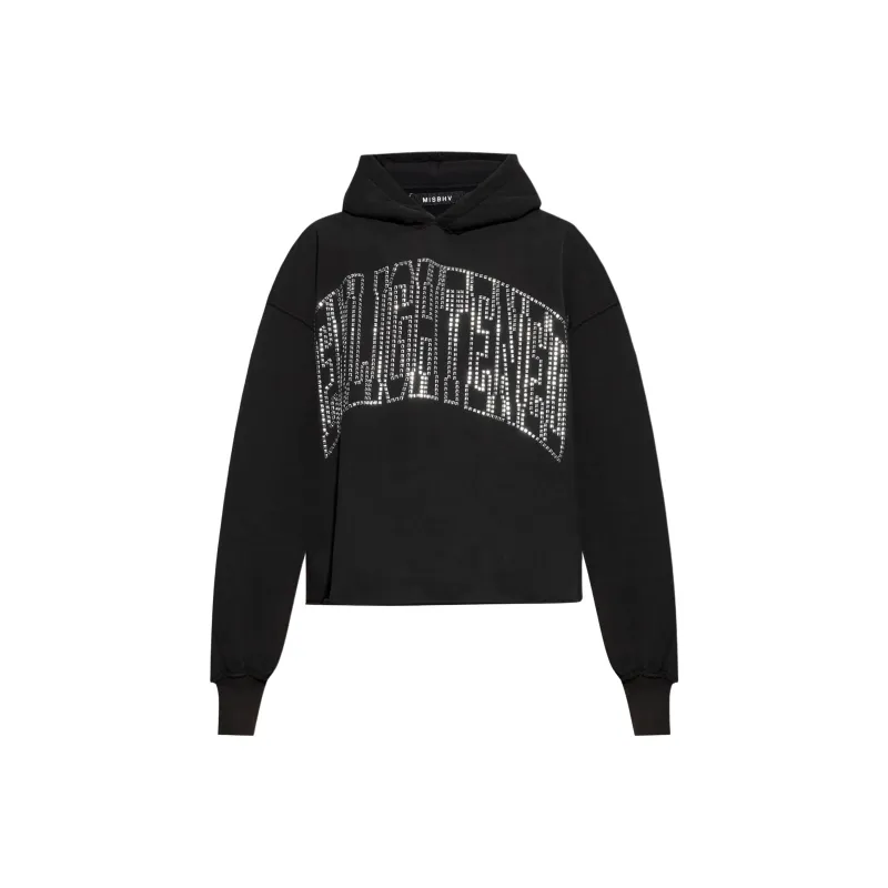 Misbhv Logo Embellished Long Sleeved Hoodie-0