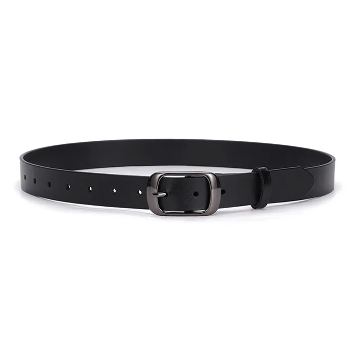 Yalu Preferred Cow Split Leather Belts Unisex Width 2.8CM-0