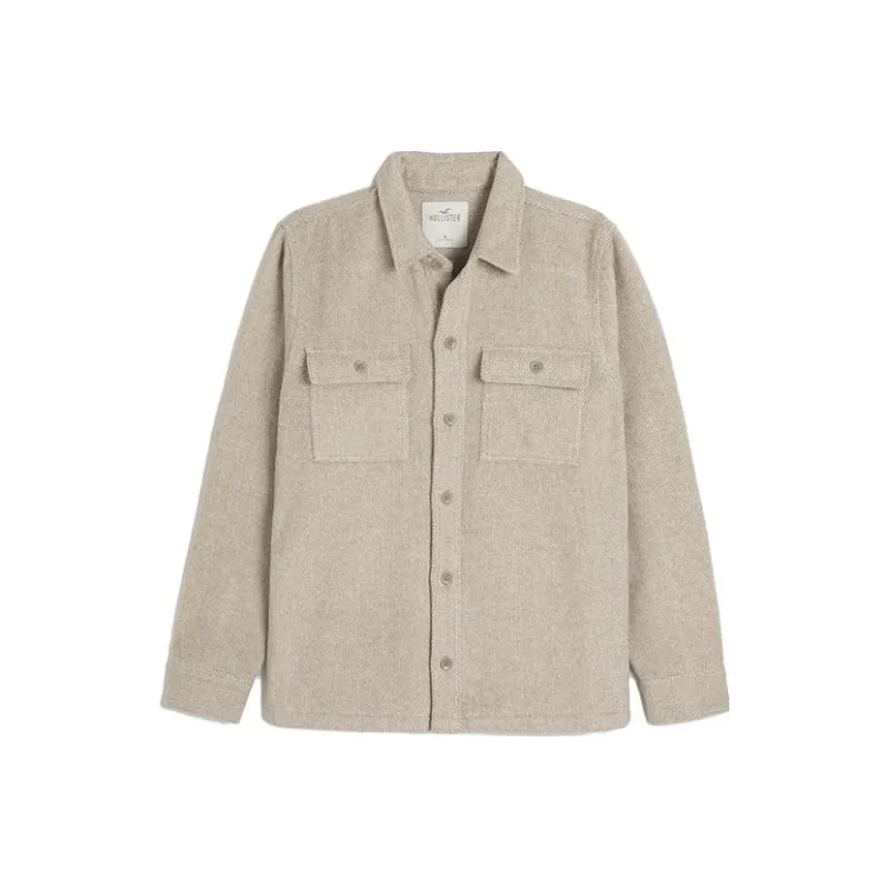 Hollister Shirts Men Cream-0