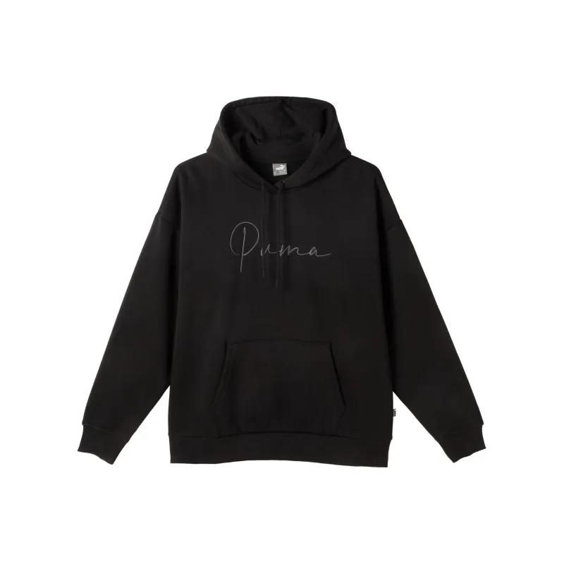 PUMA Sudadera Con Capucha Para Mujer PUMA Script Logo-0