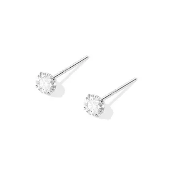 Asia Star 999 Fine Silver Stud Earrings Women's