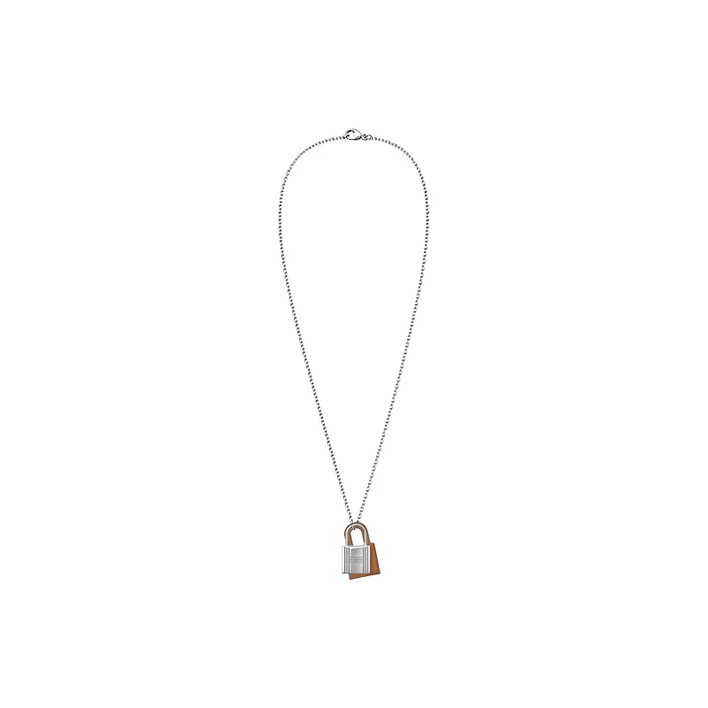 HERMES O'Kelly Calfskin Necklaces Unisex-2