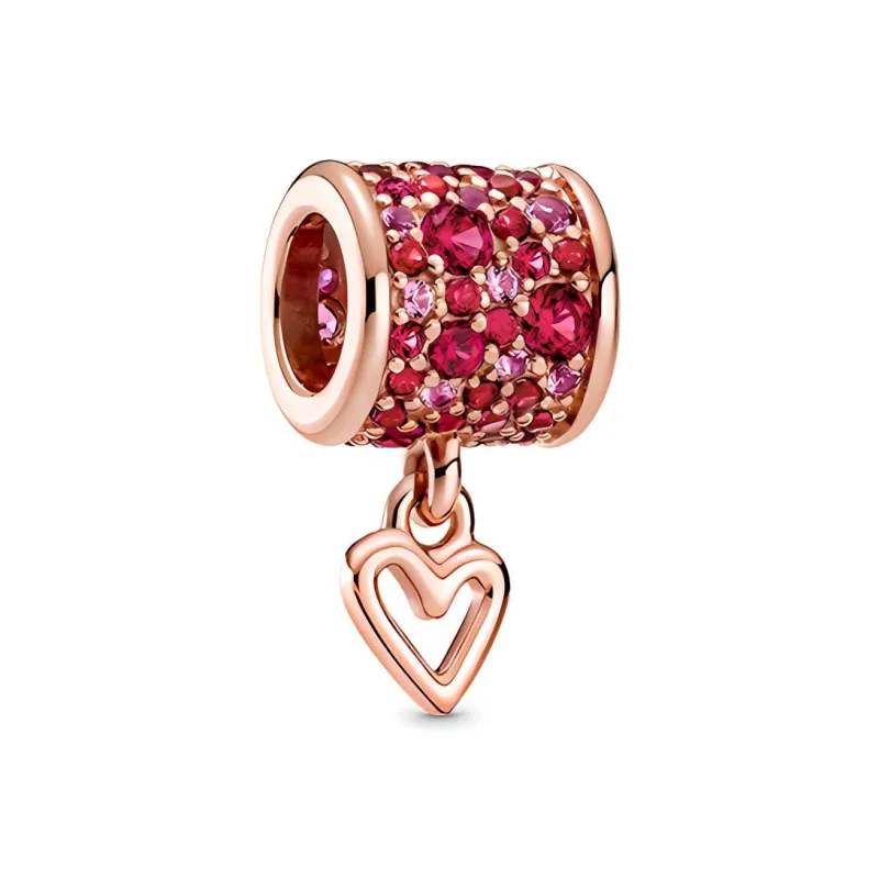 Pandora Charms / Pendants Women's Rose Red-0