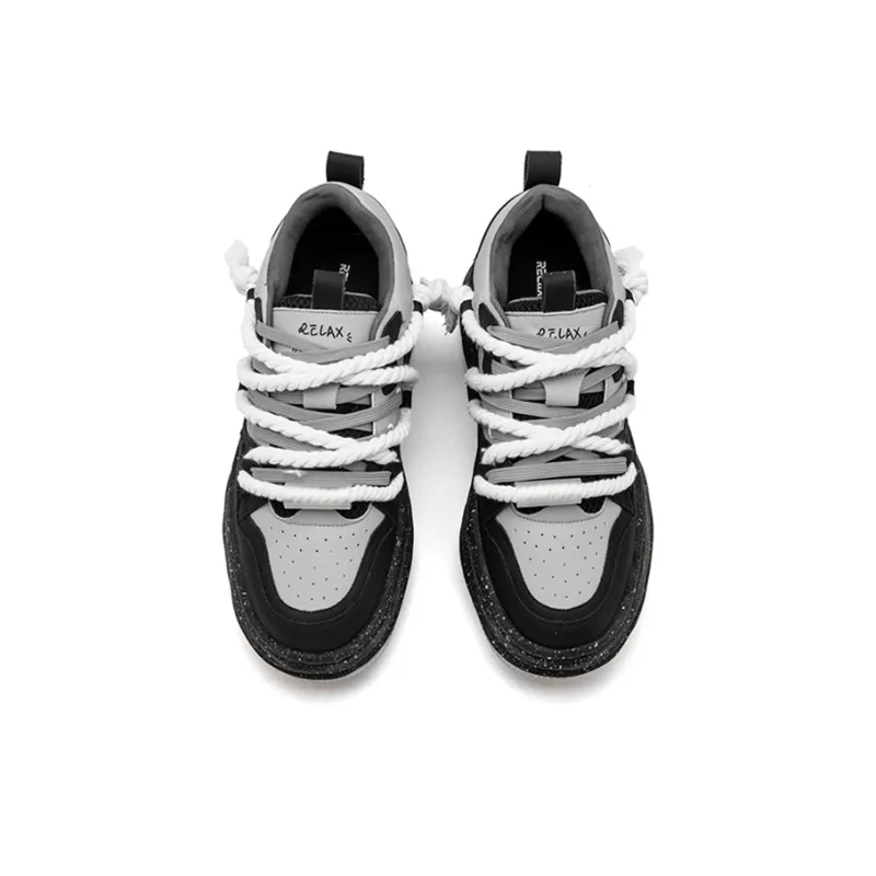 RELAXURSELF Slip Resistant, Abrasion Resistant, Lightweight, Height Increasing Low Top Skateboard Shoes Unisex-33
