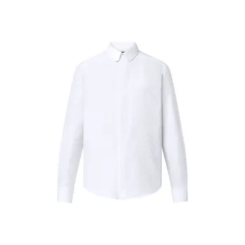 LOUIS VUITTON DNA Collar Regular Shirt Men's White