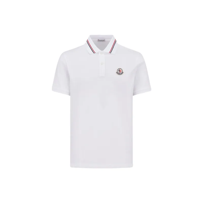 Moncler Logo Patch Short Sleeved Polo Shirt-0