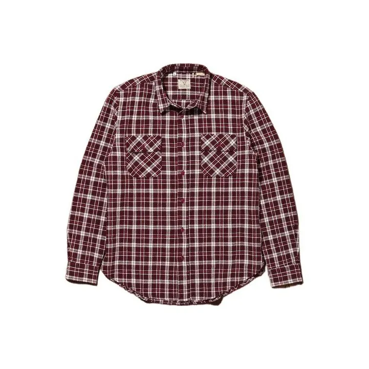 Levis Shirts Men Burgundy-0