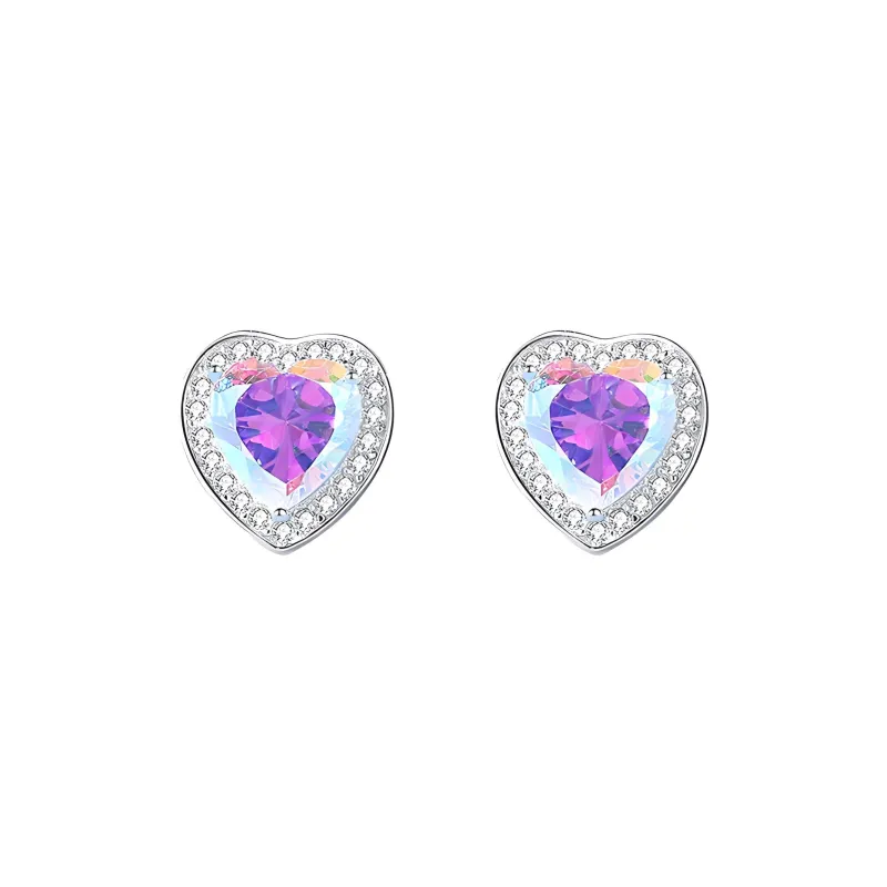 PIARA Stud Earrings Women's Violet-0